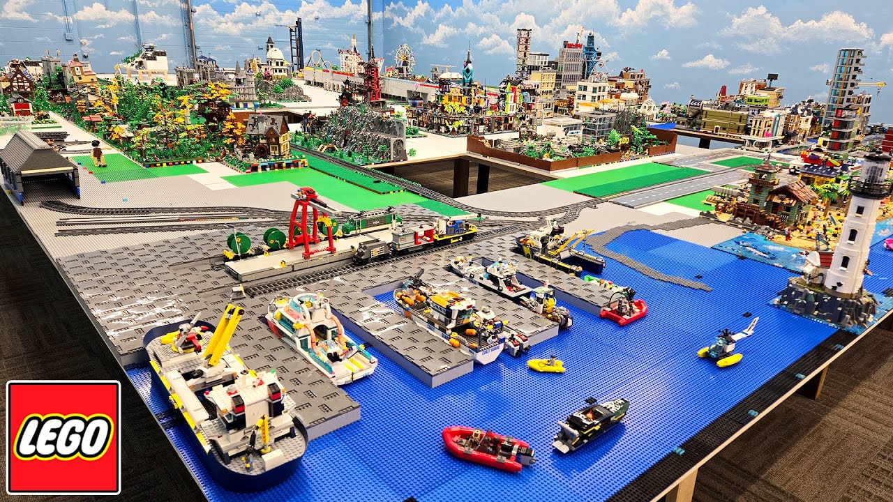 Гавань и железнодорожное депо LEGO City!