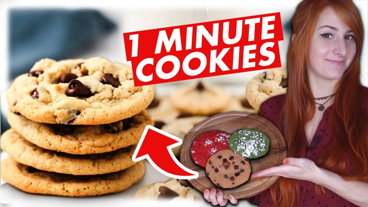1 Minute Mikrowellen Cookie | 3 schnelle & einfache Rezepte 🍪