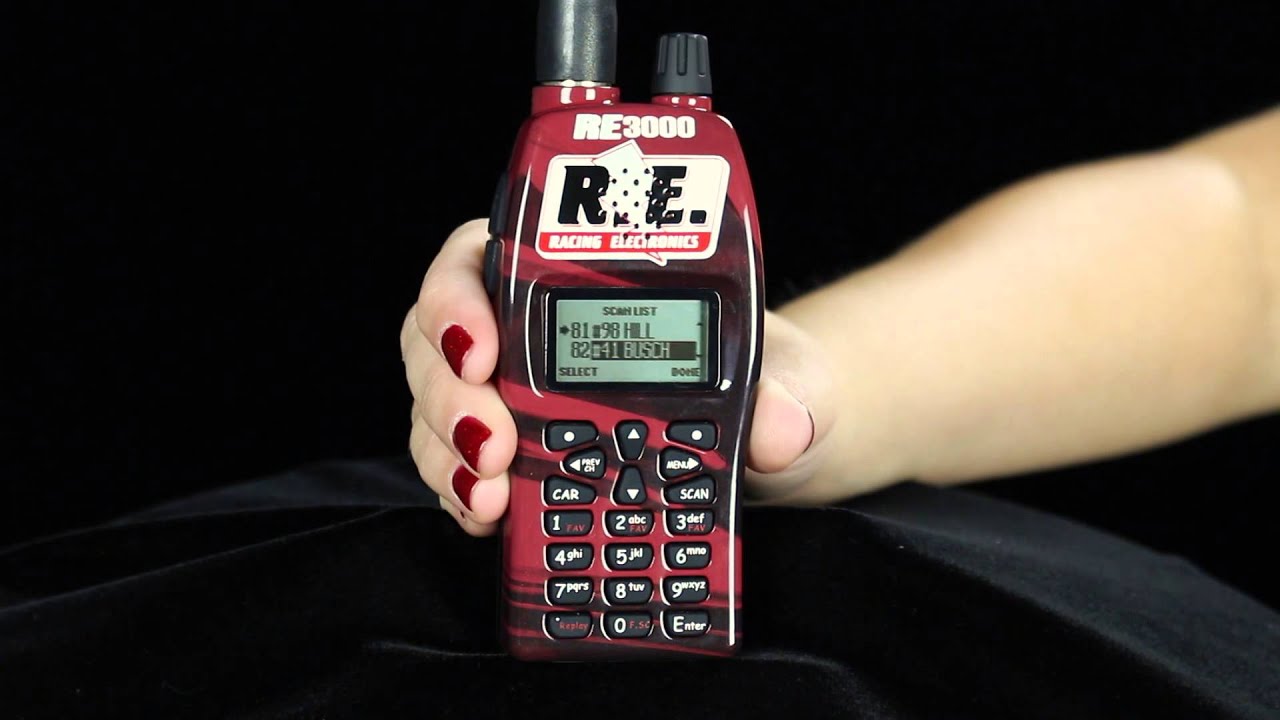 RE3000 Setting up a Scan List