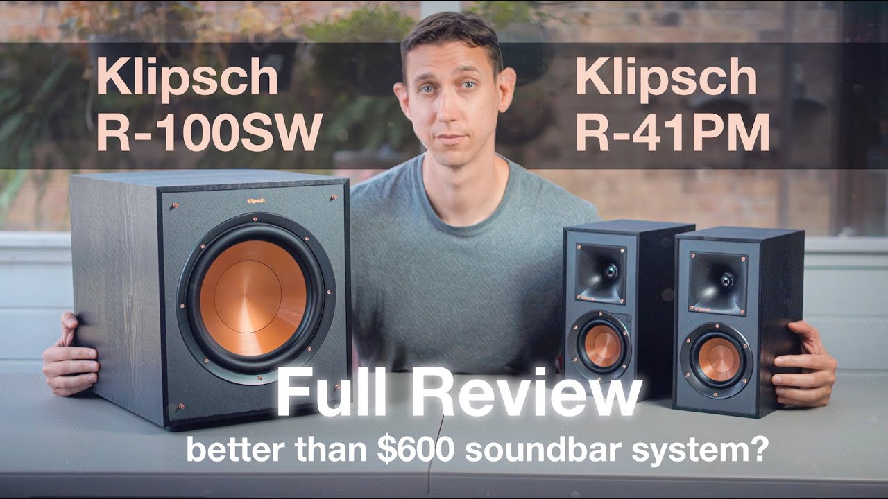 Обзор полочной акустики Klipsch R-41PM и сабвуфера R-100SW. Лучше, чем звуковая панель за 600 дол...