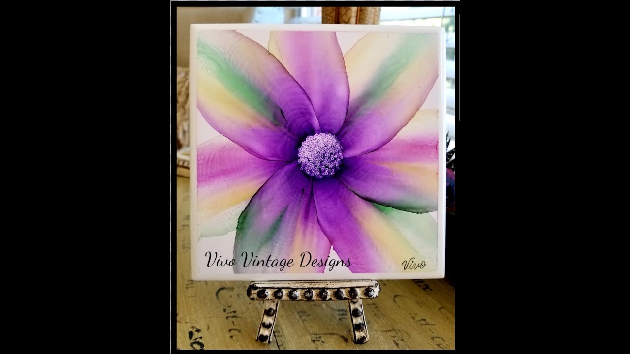 #100!!!! Tutorial on how to create multi-color flower petals using alcohol ink markers