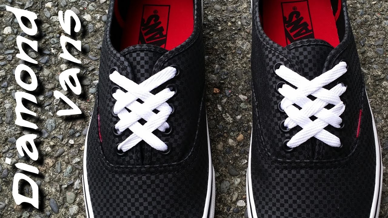 &diams;&diams;&diams;&diams;&diams;Как зашнуровать Vans с бриллиантовой отделкой&diams;&diams;&diams;&diams;&diams;