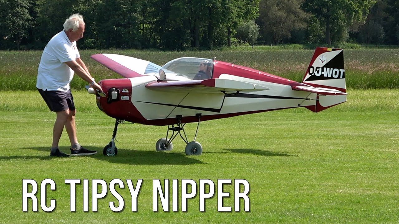 Huge RC Tipsy Nipper –Unique Big Model | Scale 1:1.5 |45kg Flies At Flight Show