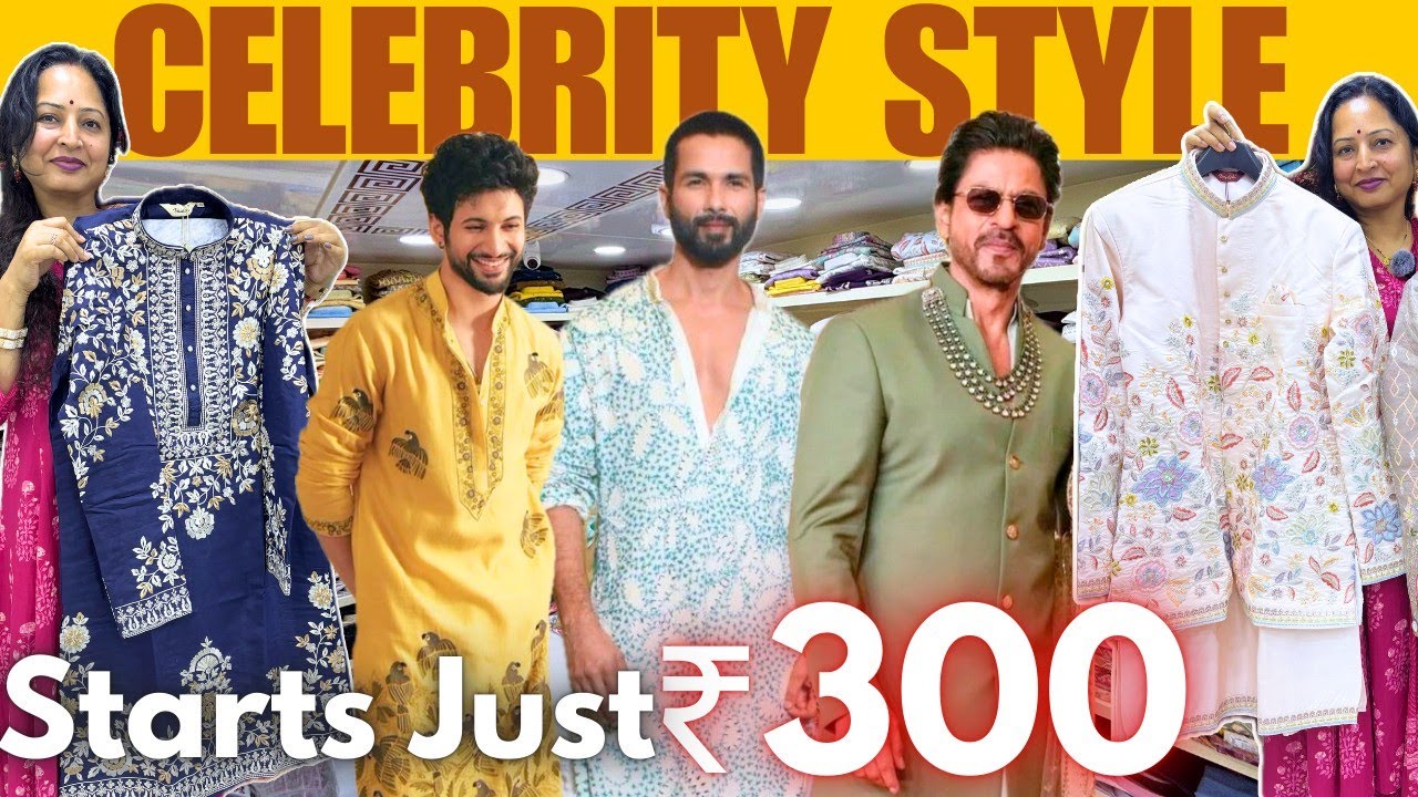 2025's Trendy Men's *WEDDING OUTFITS* in Dadar🤩 |Designer Kurta, Indowestern|Wedding Shopping Mumbai
