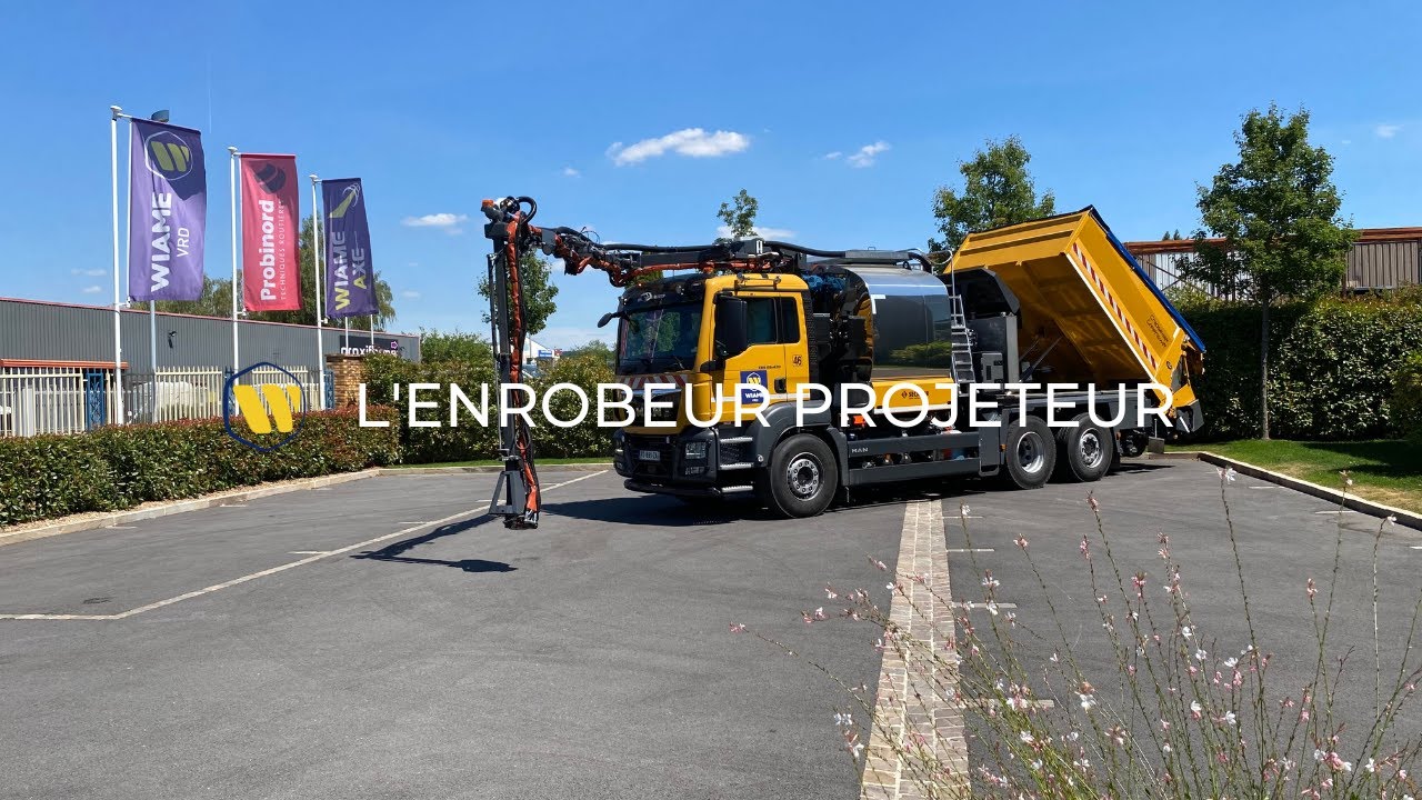 WIAME VRD - L'enrobé projeté avec notre enrobeur projeteur