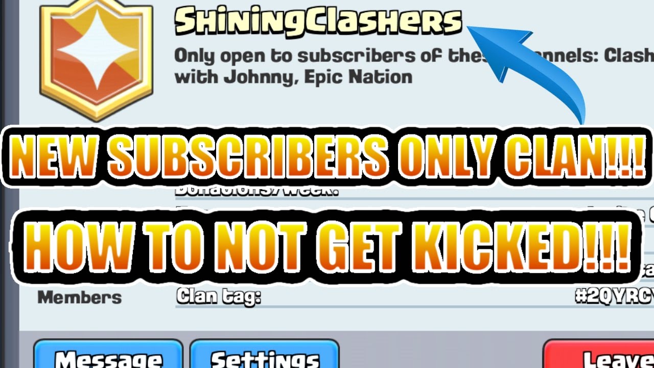 CLAN RULES! How to NOT get kicked!