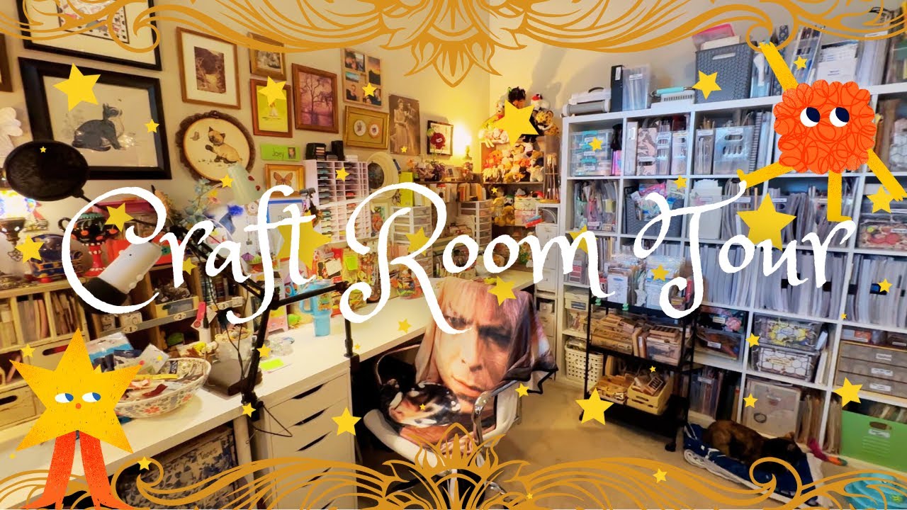 Welcome to My Craft Room! A Junk Journal Craft Room Tour!