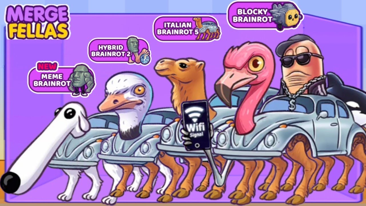 Merge Fellas BOSS + BOSS ⁉️ MEME BRAINROT, HYBIRD BRAINROT, BRAINROT 5, BLOCKY BRAINROT - New Update
