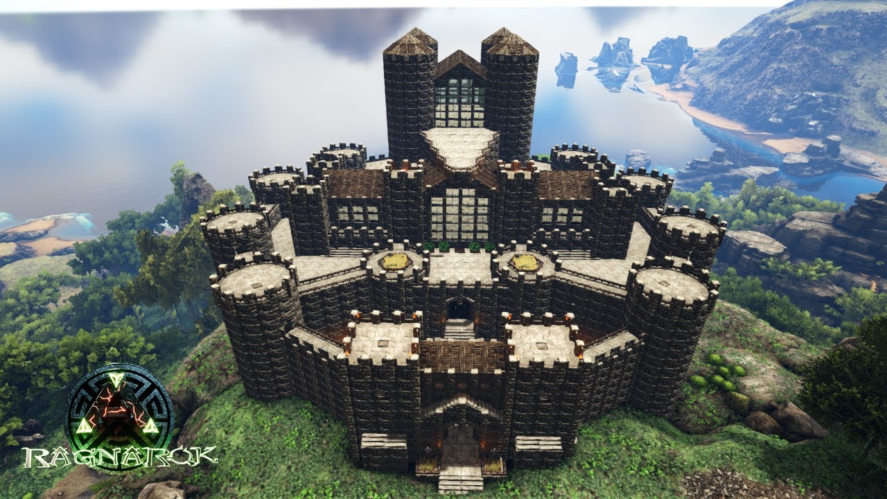 ARK: Building A Castle Part 4 - CAMELOT Lite RP Server - Speed Build