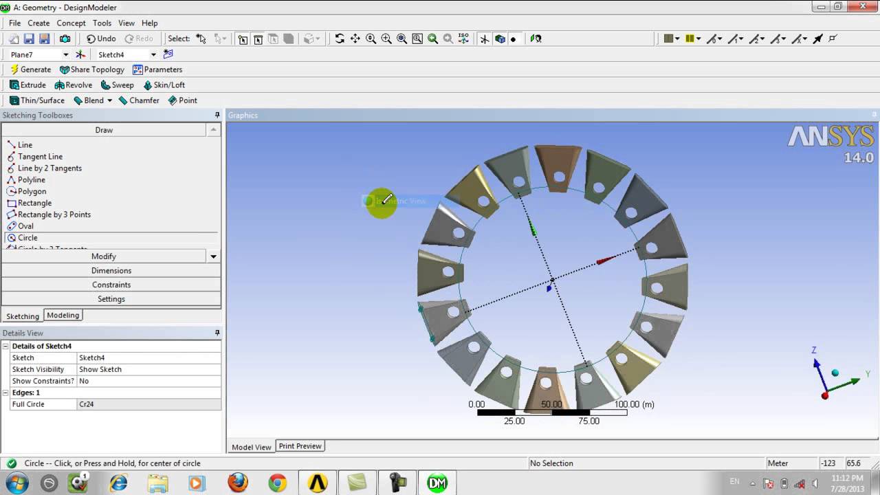 Ansys 14 Learn tools of design modeler in ansys