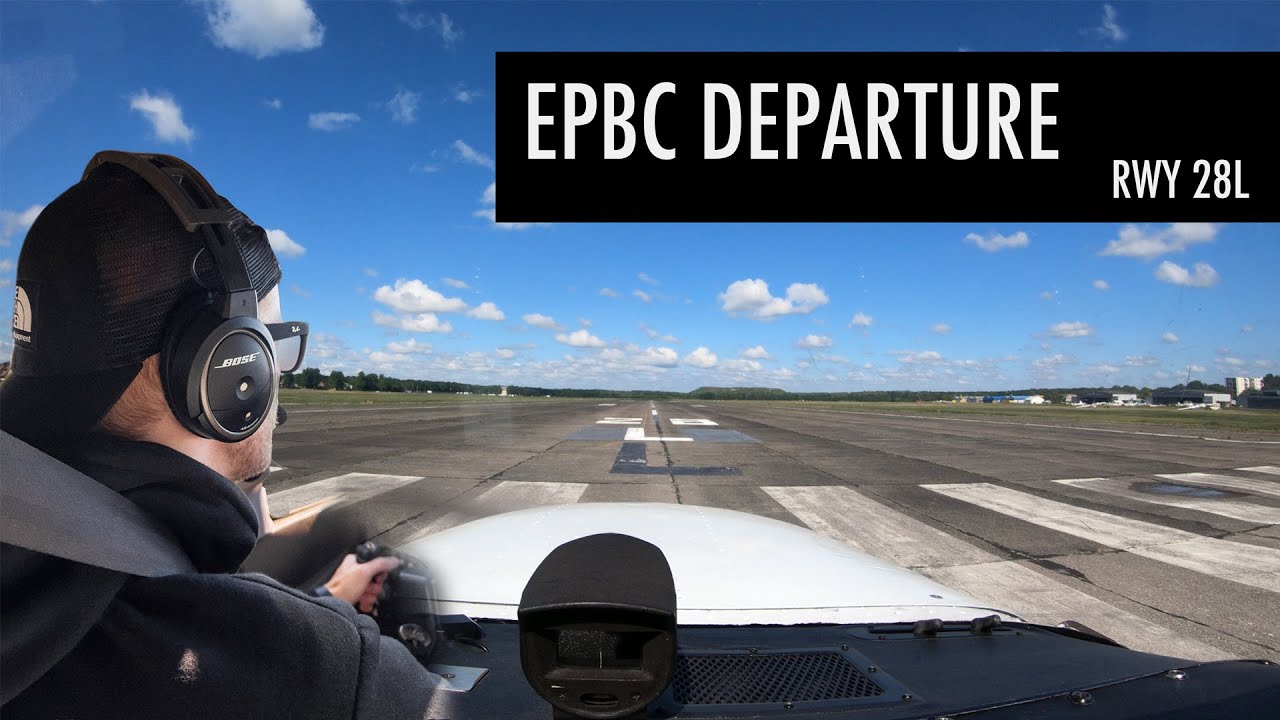 Warszawa-Babice EPBC | VFR departure RWY 28L | Cessna 172S
