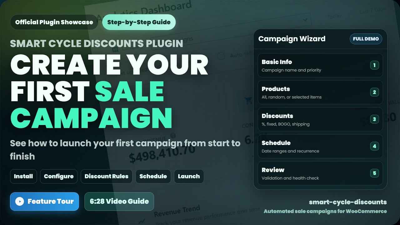 Create Your First Sale Campaign in WooCommerce | Smart Cycle Discounts Tutorial