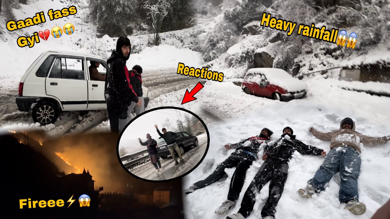 Gaadi fass gyi aaj to 😭😭💔!! Pahad m aag lag gyi 🔥😱 @velligang2.0  #shimla #vloggingchannel 