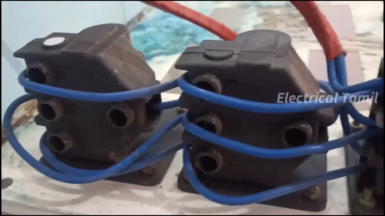 3 phase rotary switch connection Ichangeover switch connection I selectorswitch connection Tamil
