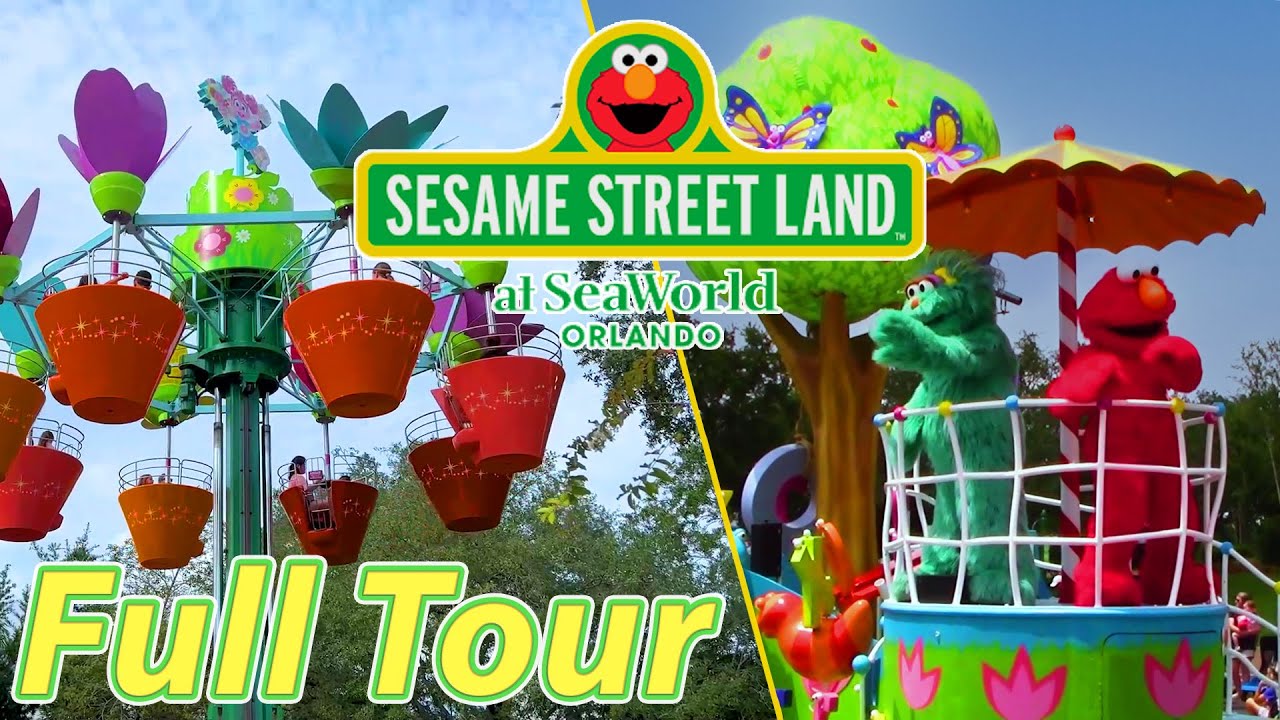 Sesame Street Land в SeaWorld Orlando | Полный тур | Сентябрь 2023 г.