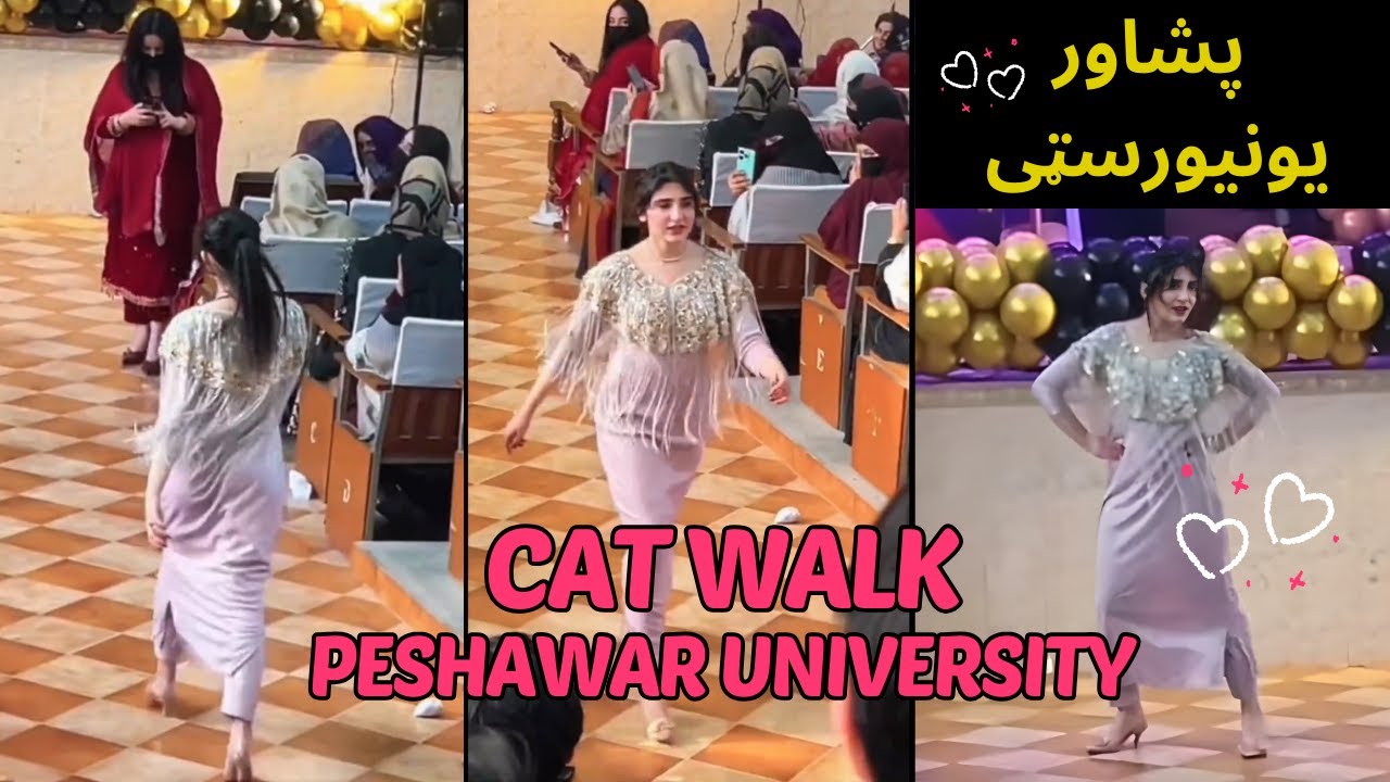 Peshawar University Cat Walk ! پشاور یونیورسټی کییټ واک