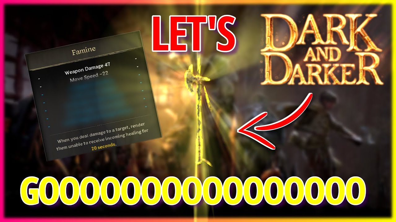 WE GOT FAMINE - First Named Unique in 2000 Hours - Dark and Darker Highlights & Funny Moments