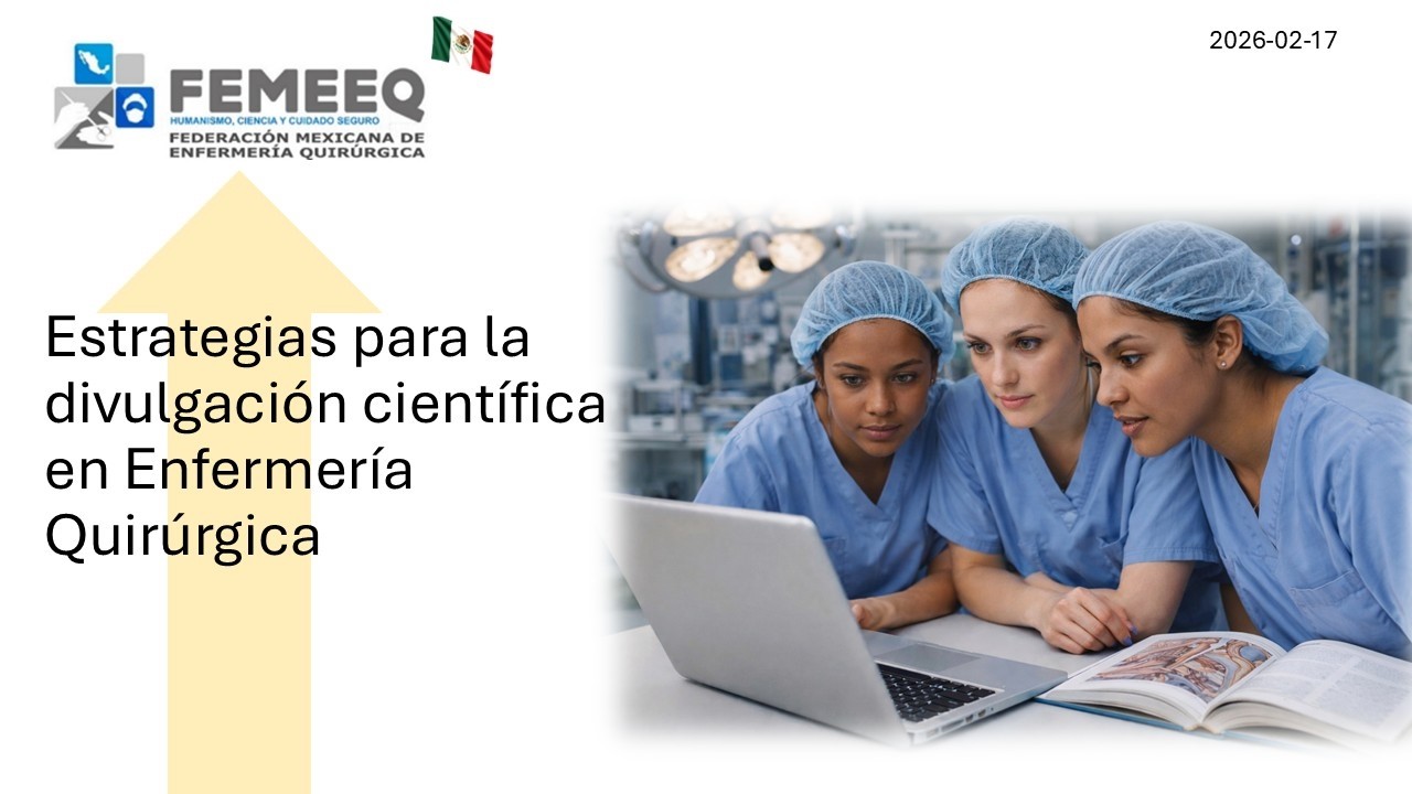 Estrategias para la divulgación científica en enfermería quirúrgica