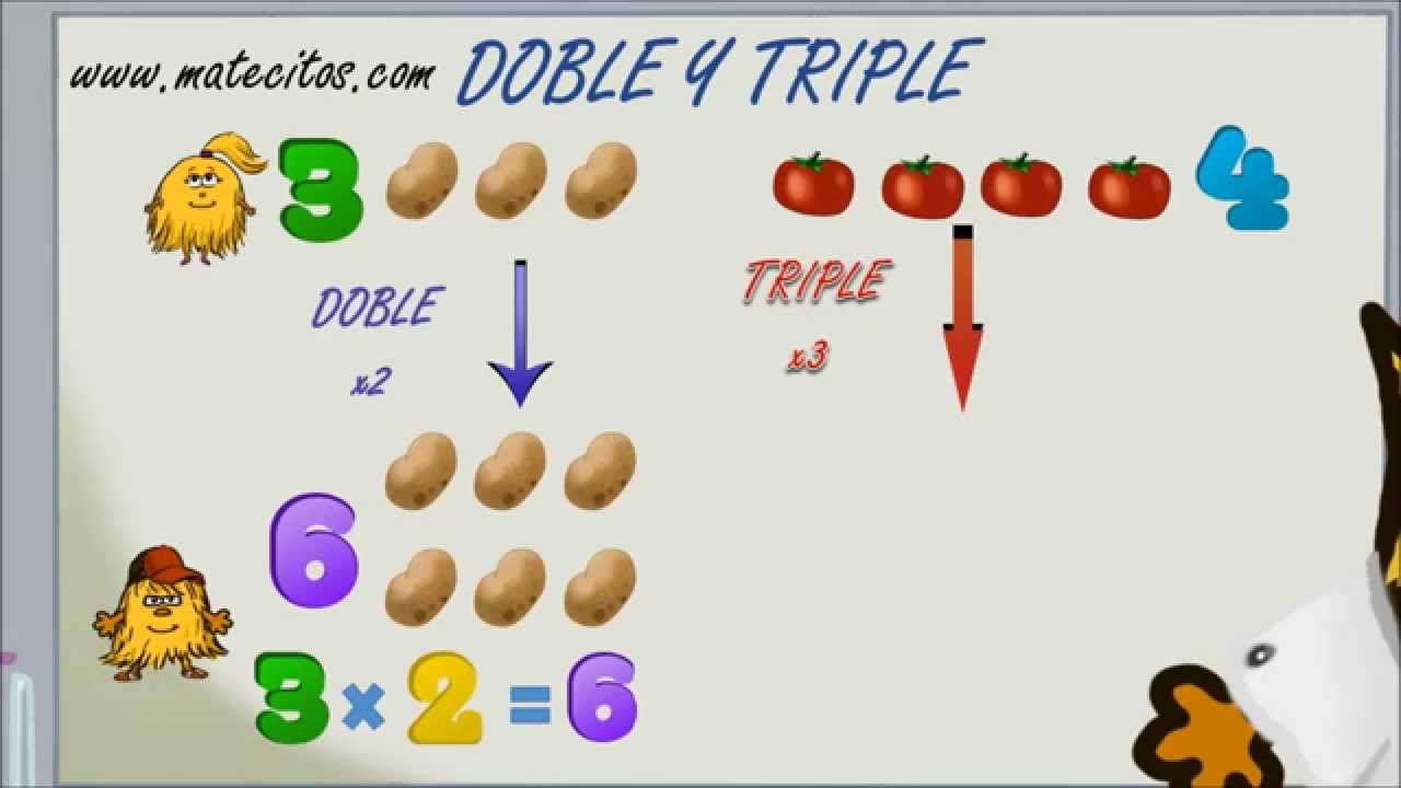 www.matecitos.com: 3º Primaria: Doble y Triple