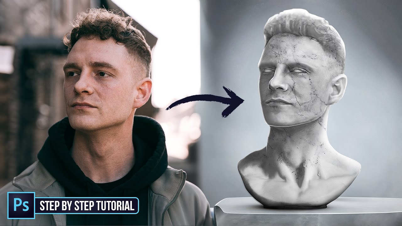 Transform Yourself Into Statue in Photoshop Tutorial
