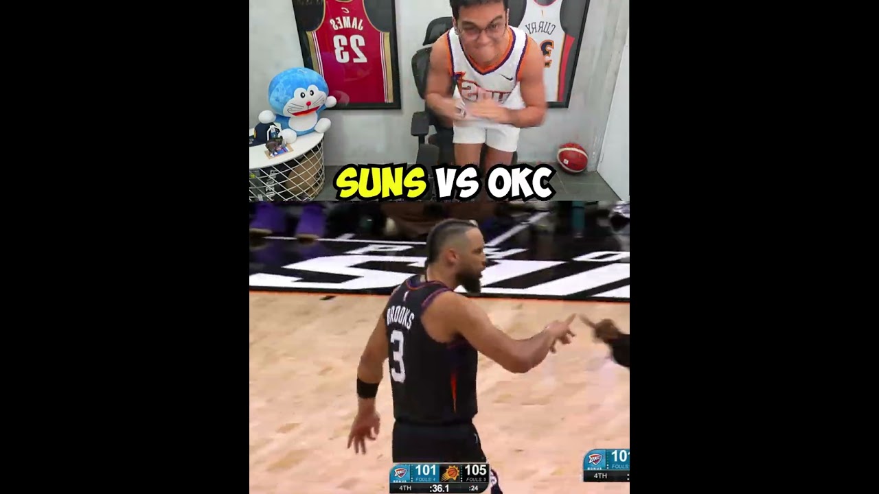 Suns vs Okc, last 3 minutes intense game | it's booker time! #phoenix #nba #patriciobosspaldo