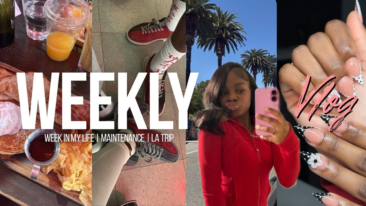 WEEKLY VLOG | nails, 72 hours in LA, shopping, gender reveal || Denym Kelis 
