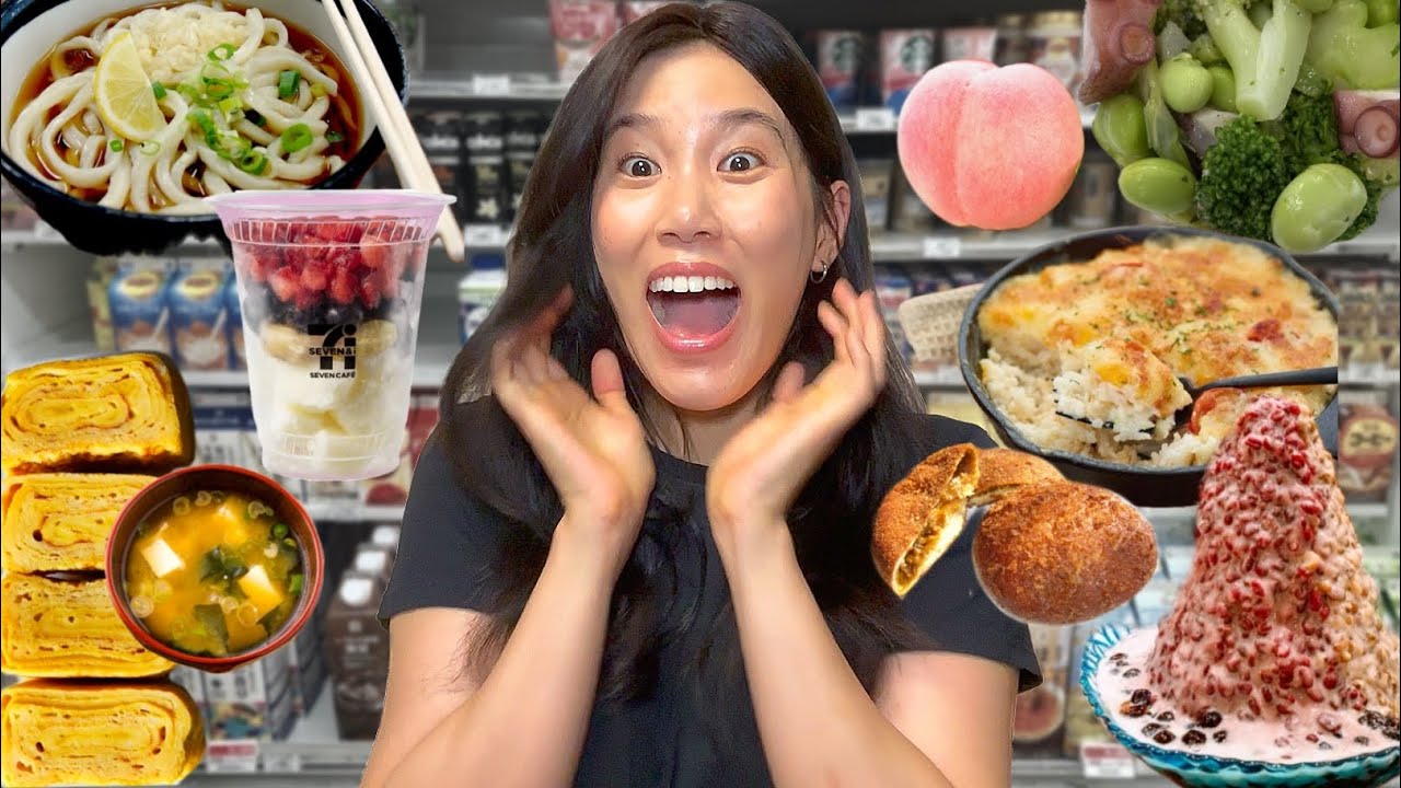 10 course meal at 7-Eleven Japan