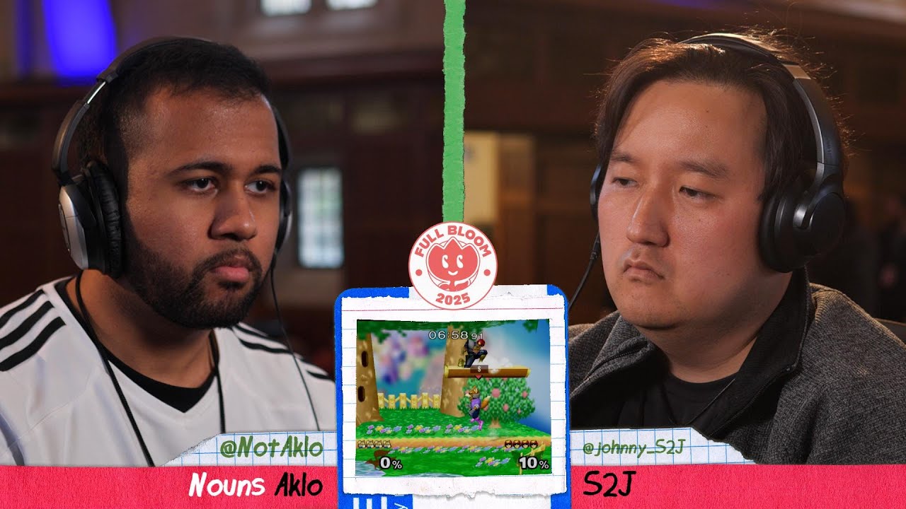 Топ-8 лузеров Full Bloom 2025 — Акло против S2J — Super Smash Bros. Melee