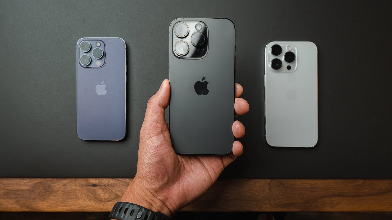 Распаковка iPhone 14 Pro + впечатления — космический чёрный, тёмно-фиолетовый и серебристый