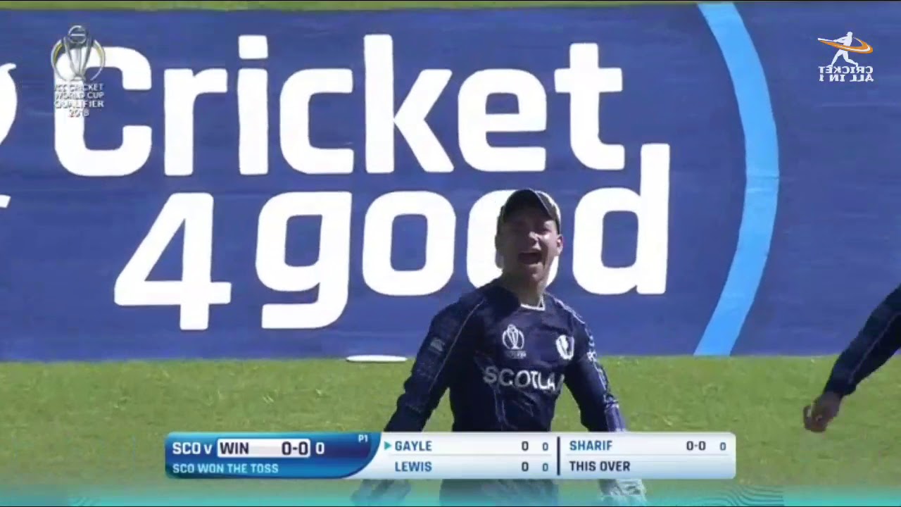 SAFYAAN SHARIF early taken 3 wickets | West Indies vs Scotland | ICC CRICKET WORLD CUP QUALIFIERS