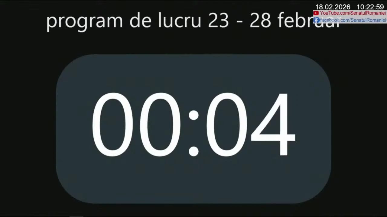 Ședința în plen a Senatului României din 18 februarie 2026