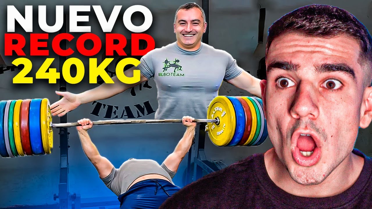 ES NATURAL Y LEVANTA 240KG😱 - Reacción Récord Press Banca Bilbo