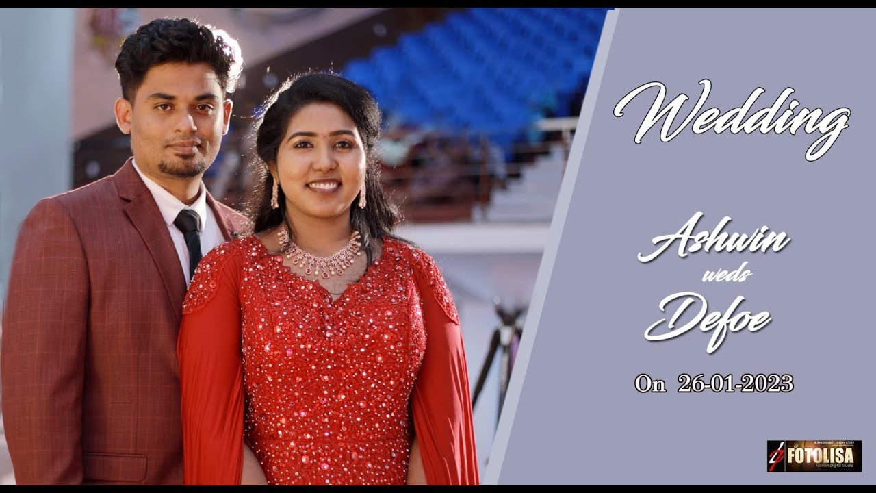 Ashwin &  Defoe Wedding Live Streaming