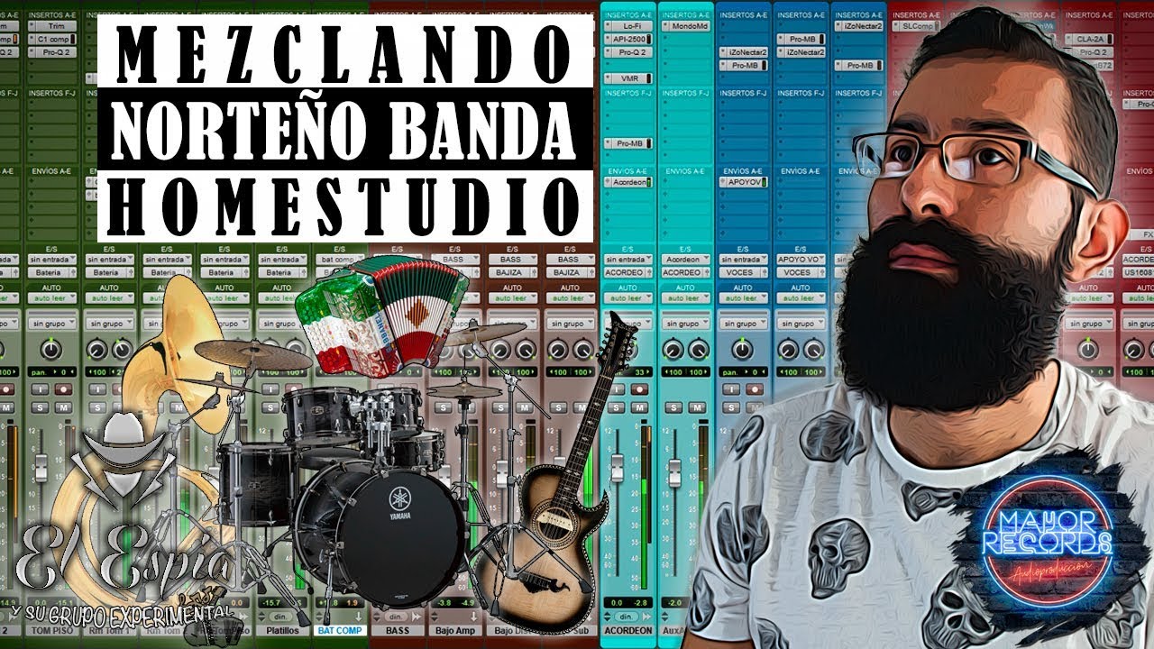Mezcla de Norteño Banda en Estudio Casero - El Espía y su Grupo Experimental
