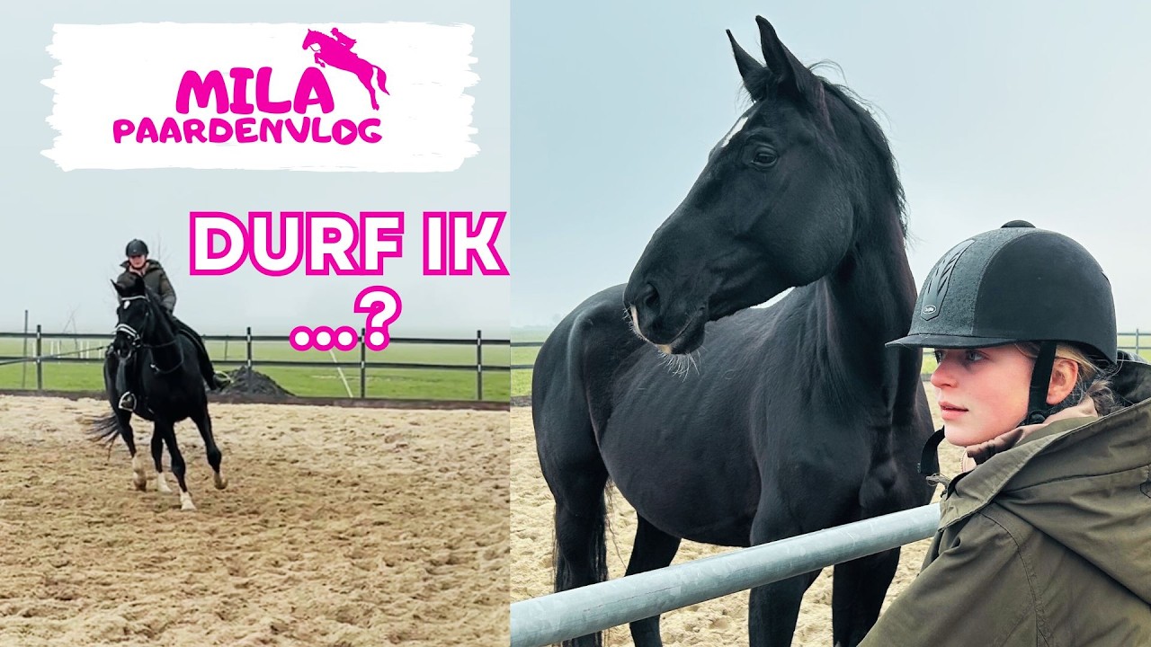 Mijn eerste draf op Troya... ik vond het zo spannend!