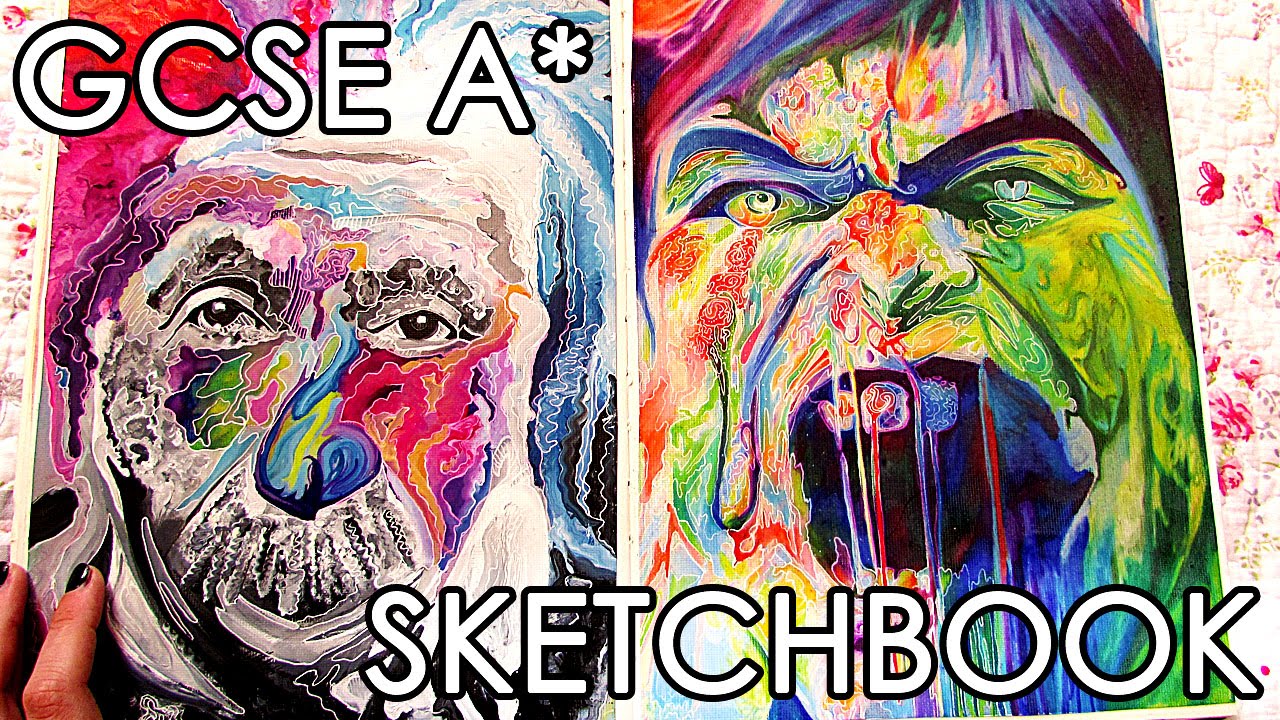 A* GCSE Fine ART Sketchbook Tour + Final Pieces