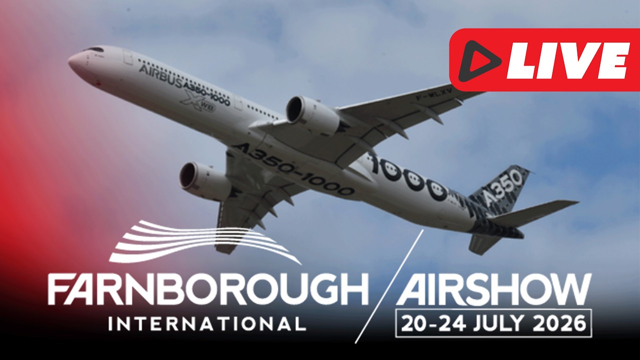 FARNBOROUGH AIRSHOW 2026 LIVE! FULL INCREDIBLE AIR DISPLAY A350, USAF F-35A AND MORE | 21.07.2026