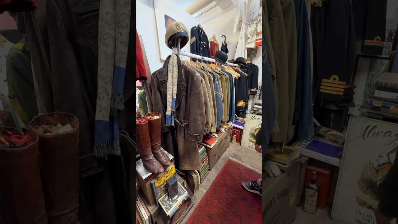 Secondhand shopping in London. Brick Lane vintage market. Preloved, vintage, thrifted fashion.