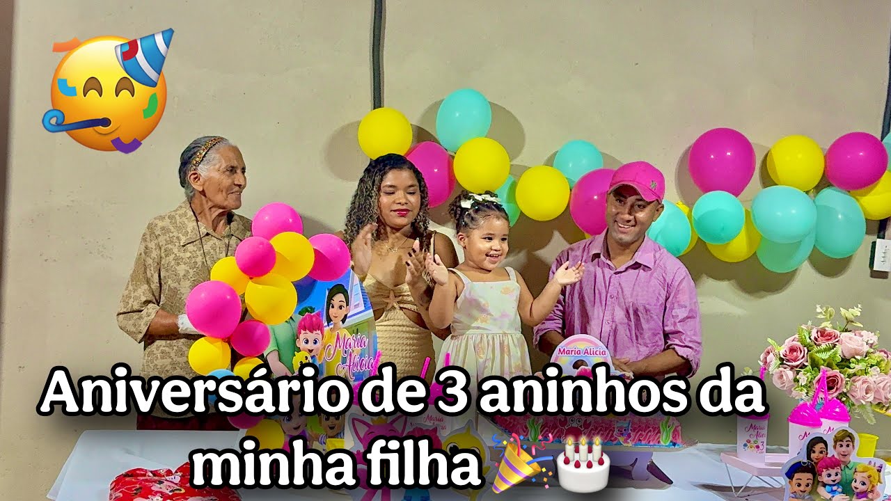 ANIVERSÁRIO DE MARIA ALICIA🎉🎂🥳