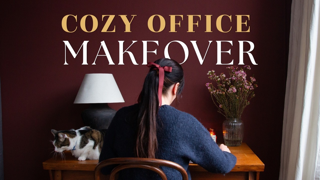 Small Home Office Makeover/ Vintage inspired / Budget / Thrifted