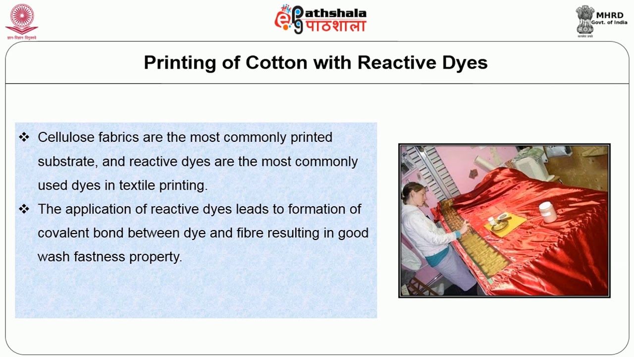 Printing with Synthetic Dyes
