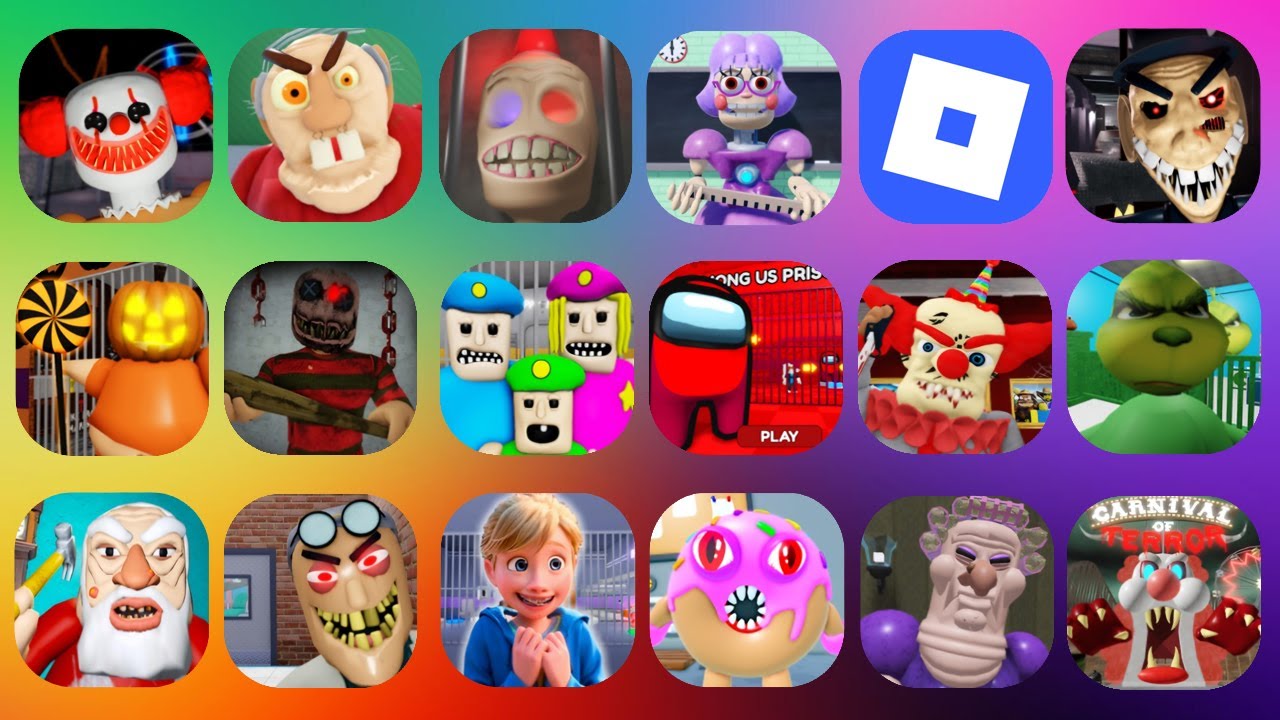 ROBLOX,EVIL GRANDMA!,BARRA'S GRANNY HOUSE,MR STINKY DETENTION OBBY, ESCAPE EVIL GRANDPA..