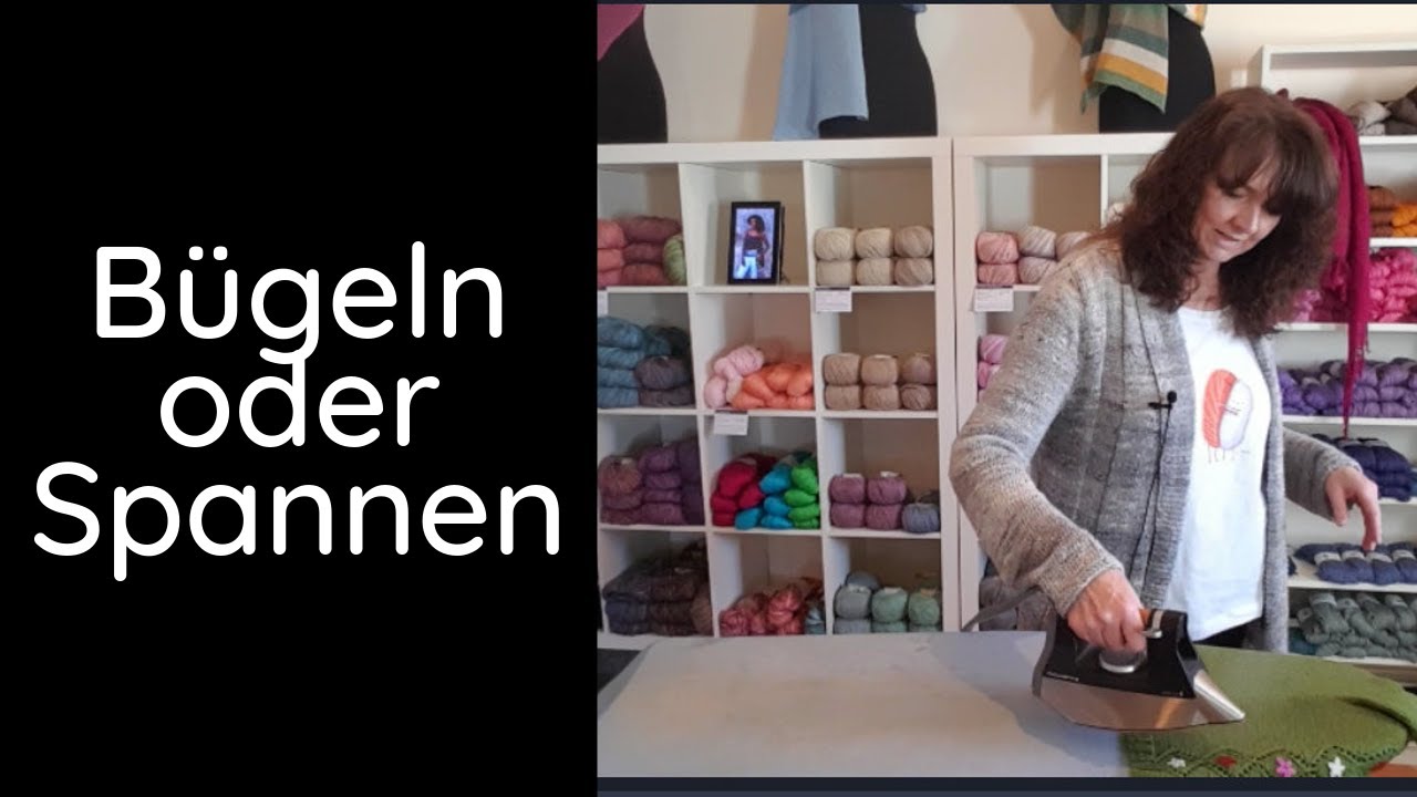 Stricken - Fertige Strickteile bügeln oder spannen?