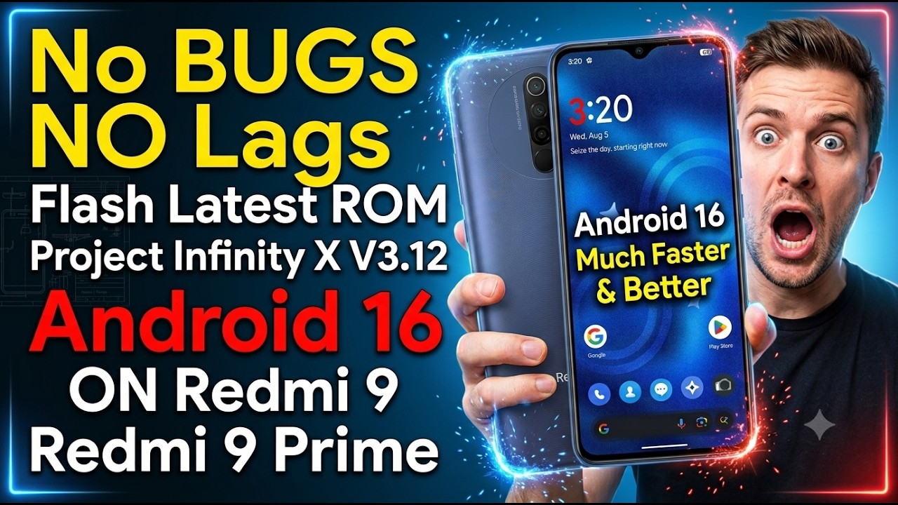 Review & Flash Project Infinity X 3.12 Android 16 ON Redmi 9 lancelot