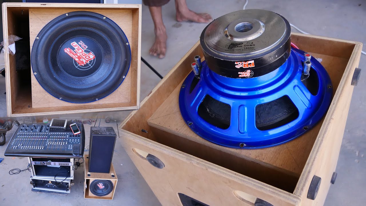 เทสตู้ซัพ 12 นิ้ว!!! ตู้เปิดสูตร  แรง ๆ ดอกเดียวก็ลั่นได้จนหลังคาสั่น  Test bass subwoofer 12''