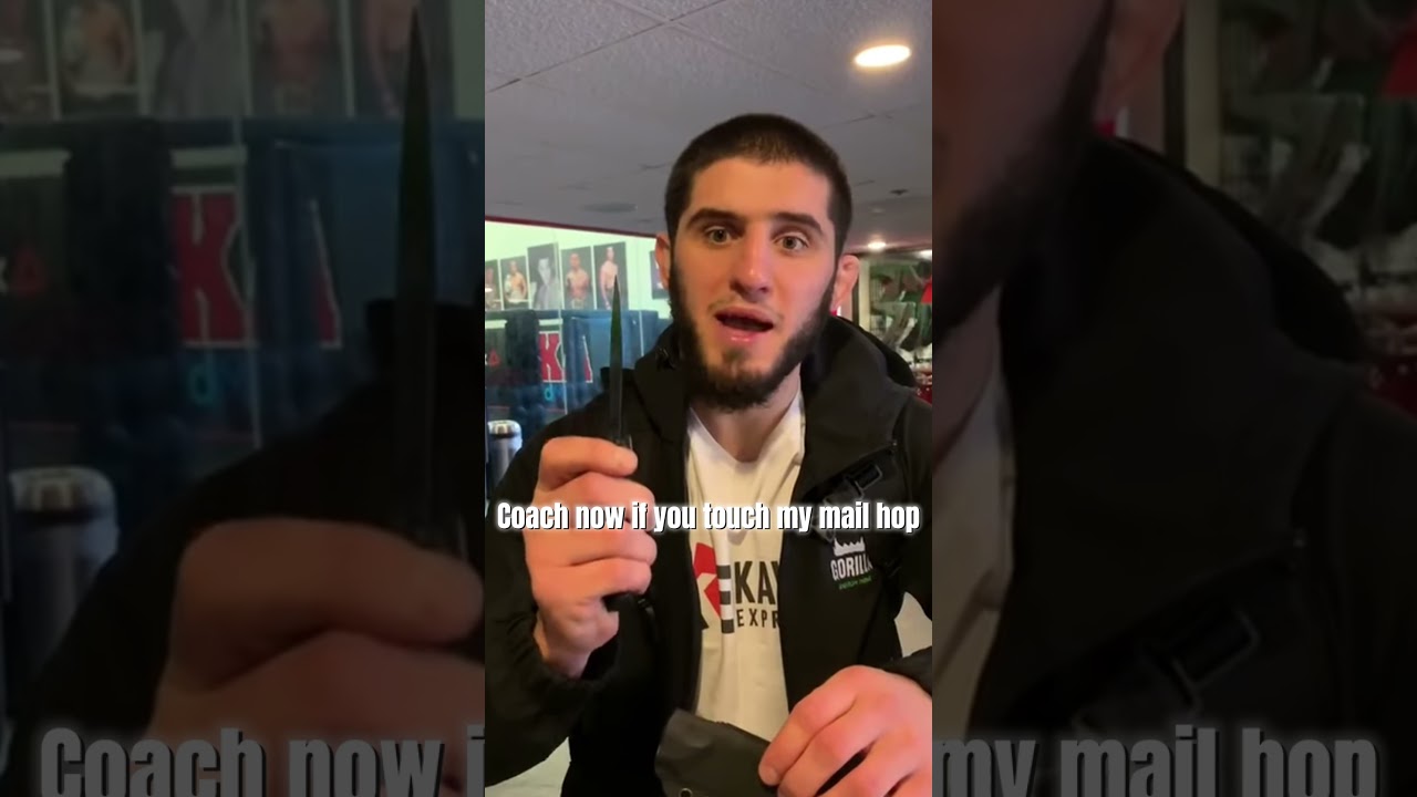 Islam Makhachev trolls his coach 🤣 