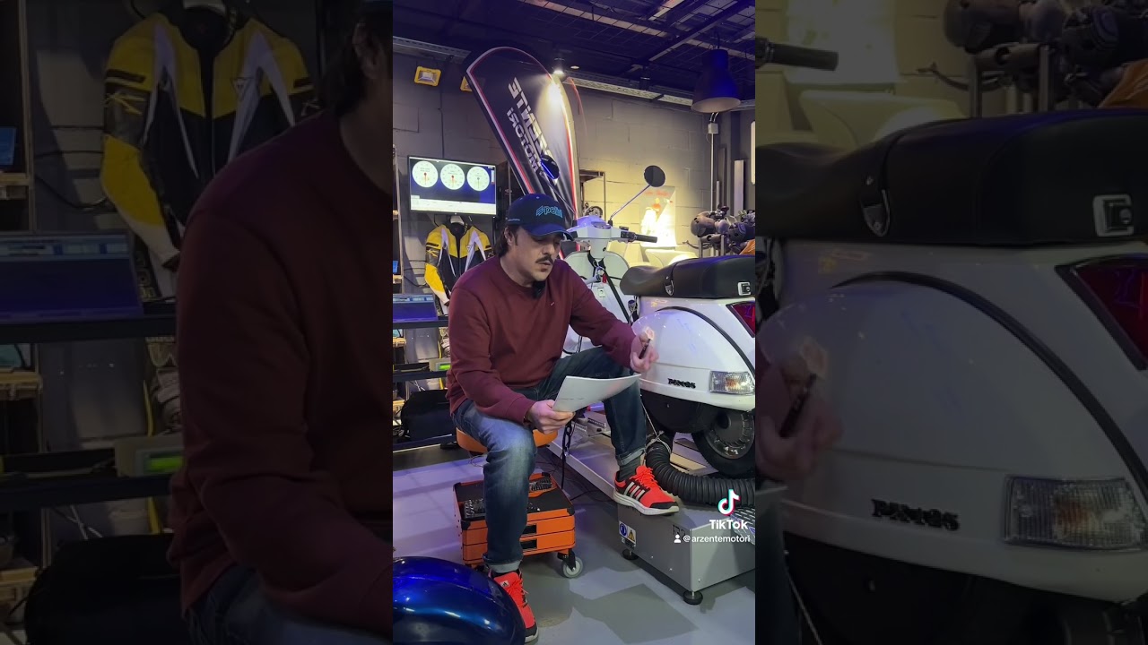 Prueba al banco de potencia motor #Vespa 177 #Polini - #holavespistas