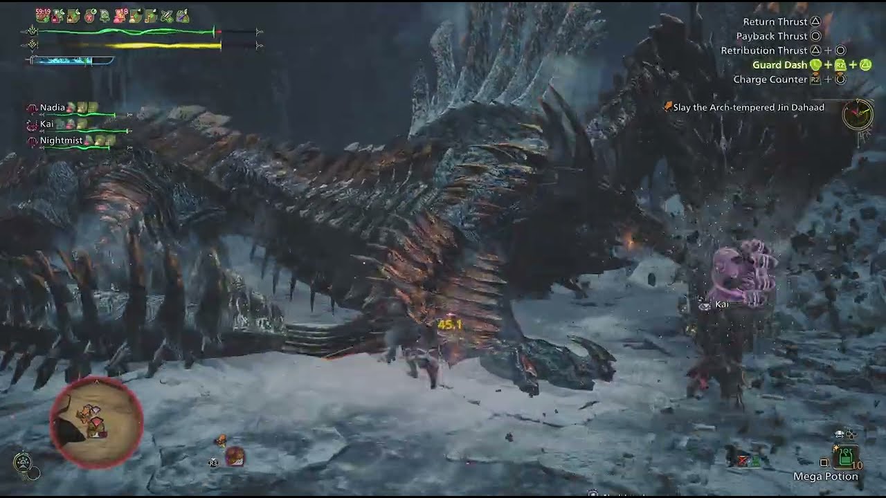Taking on Arch Tempered Jin Dahaad with Support Hunters