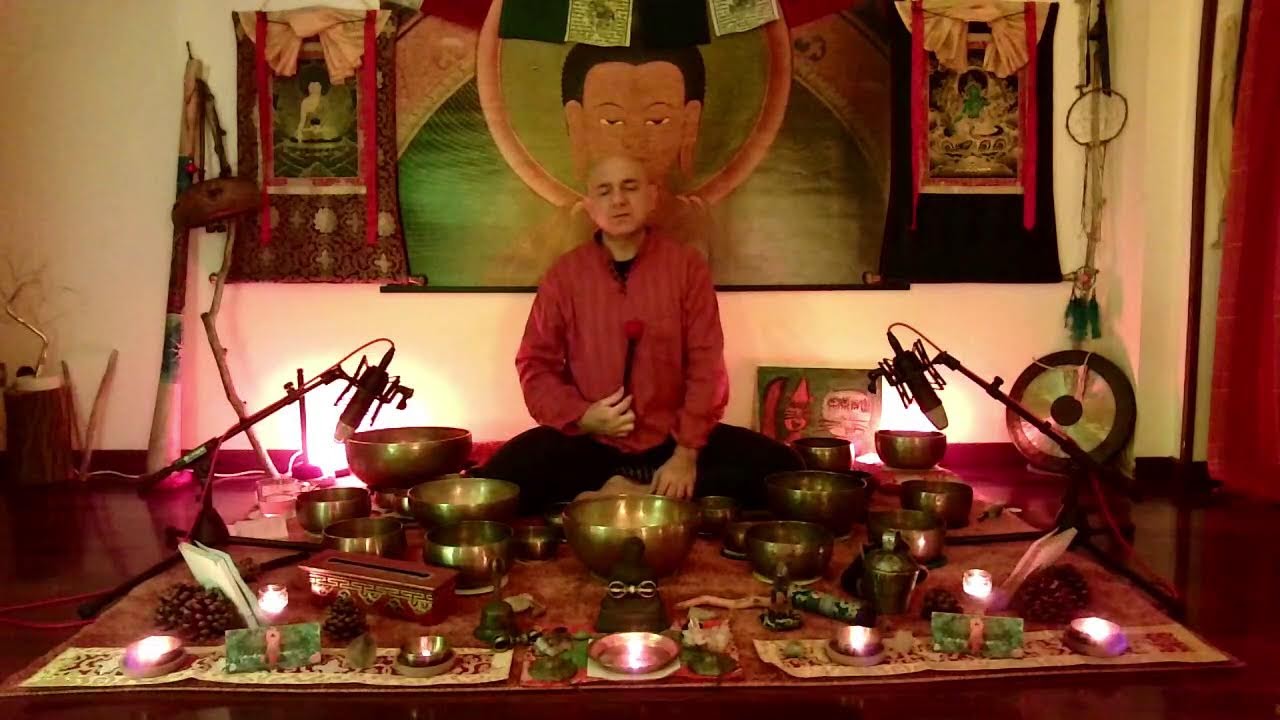 Pratica del mattino con le campane tibetane