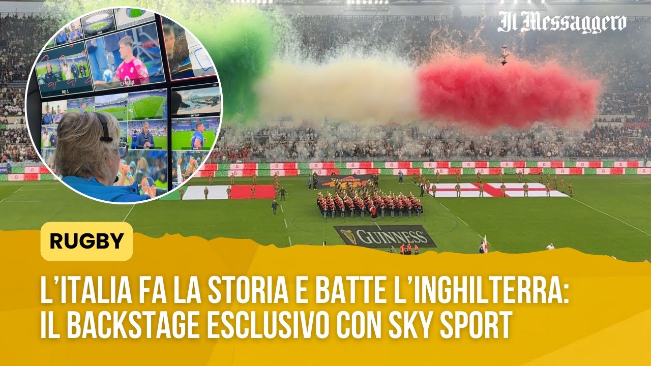 Rugby, l’Italia fa la storia e batte l’Inghilterra: vi portiamo nel backstage esclusivo con SkySport